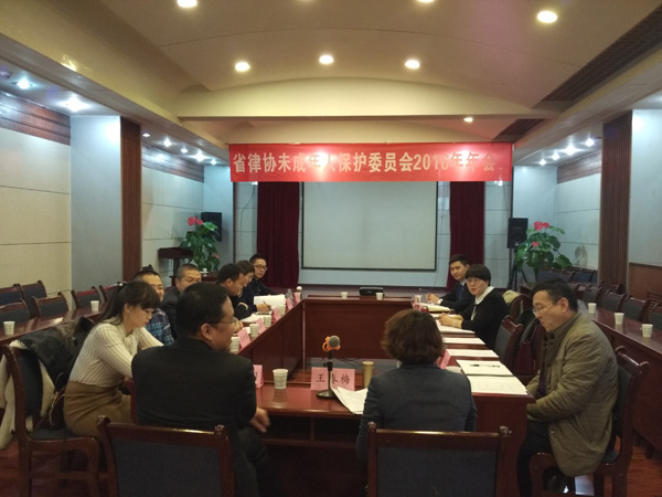 2016年12月21日下午，耀彩网未成年人保护委员会2016年年会在兰州召开。来自全省各市州的12名委员参加年会，省律协未成年人保护委员会主任王春梅主持年会。 年会上，省律协副会长王祖国首先致